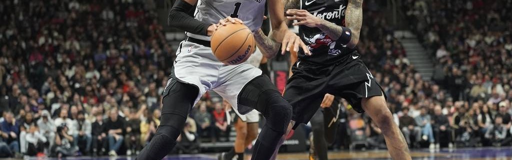 文班亚马12+8&amp;5帽福克斯20分 马刺击败猛龙迎十连胜